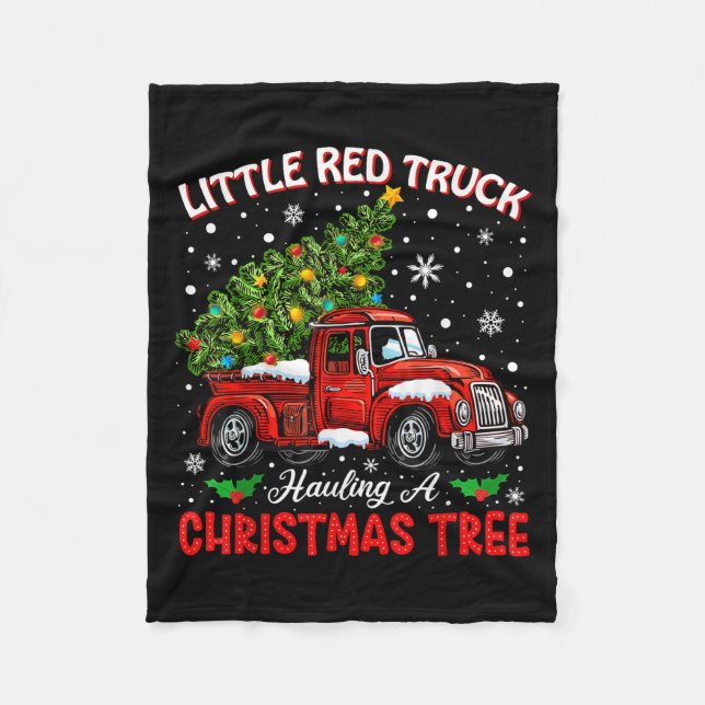 Manta Polar Little Red Truck Hauling A Christmas Tree  (Anverso)