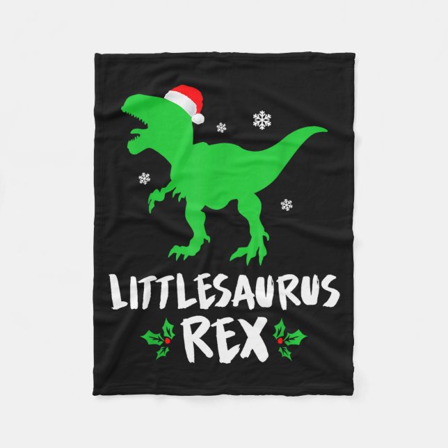Manta Polar Little T Rex Matching Family Christmas Dinosaur Sh (Anverso)