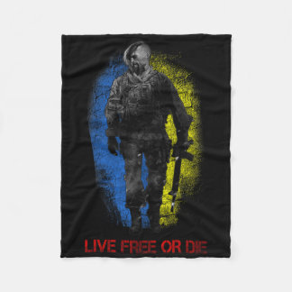 Manta Polar Live-free Or Die Cossack Warrior Ukraine Flag Cost