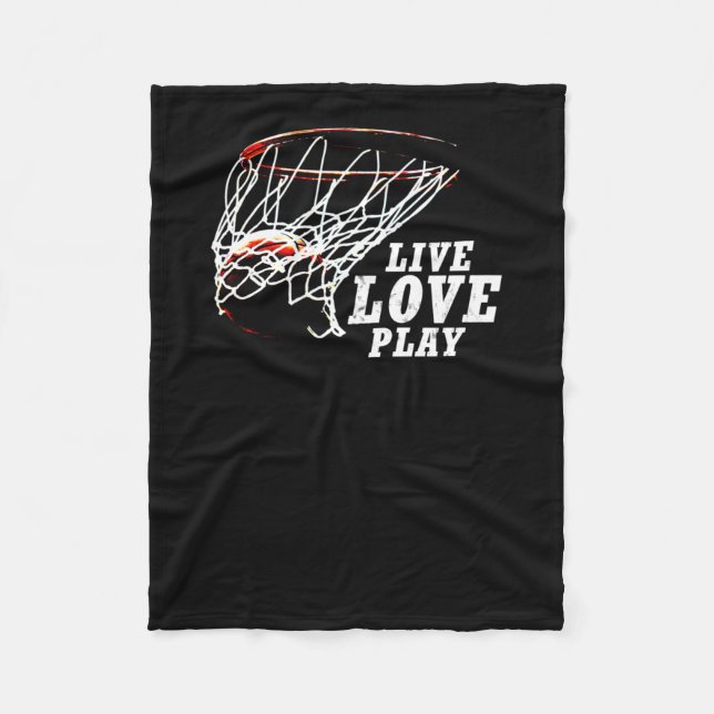 Manta Polar Live Love Play Basketball De Subgirl (Anverso)