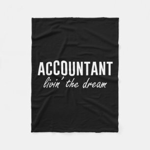 Manta Polar Livin' The Dream Tax Accountant Divertido Accounti