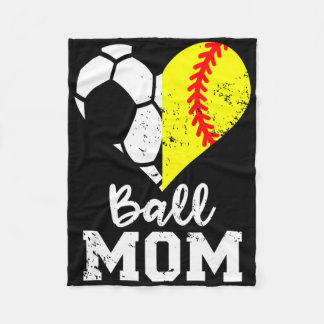 Manta Polar Ll Mom Heart Funny Softll Soccer Mom 