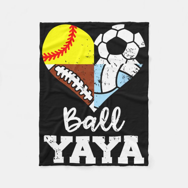 Manta Polar Ll Yaya Soccer Footll Softll Volleyll Player Yaya  (Anverso)