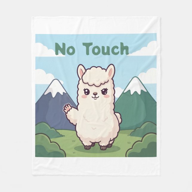 Manta Polar Llama Adorable  (Anverso)