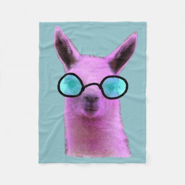 Manta Polar Llama rosa Guay! (Anverso)