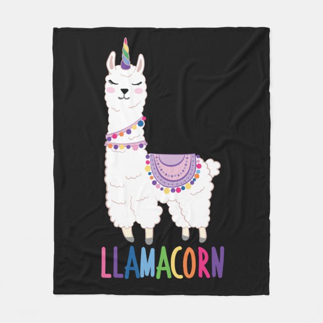 Manta Polar Llamacorn - Funny Unicorn Llama (Anverso)