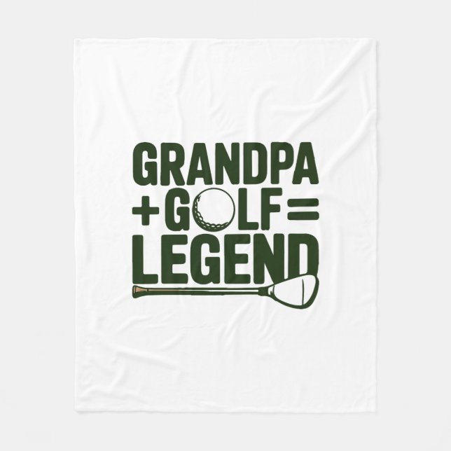 Manta Polar Llámame Abuelo, Mírame Golf (Anverso)
