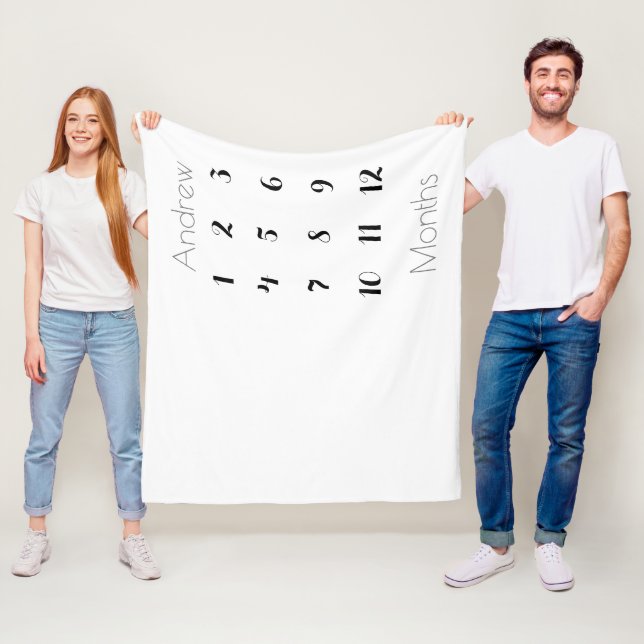 Manta Polar Llanto de 12 meses niño de piedra gris/negro (In situ)