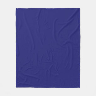 Manta Polar Llanura Minimalista de color azul oscuro sólido