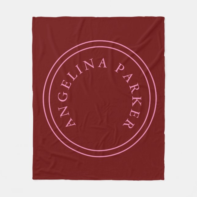 Manta Polar Llanura Minimalista moderna única (Anverso)