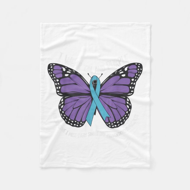 Manta Polar Llevo Un Mental De Concienciación Sobre Suicidio V (Anverso)