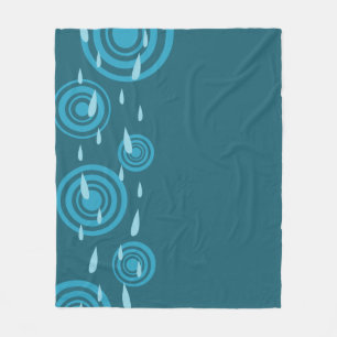 Manta Polar Lluvia azul
