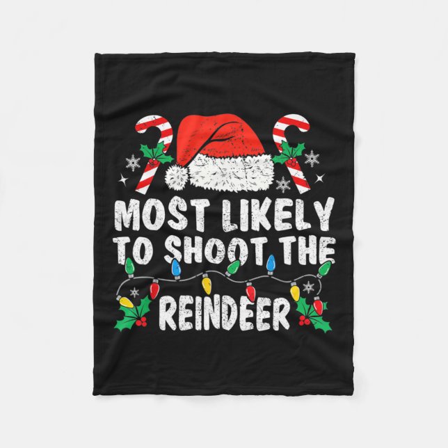 Manta Polar Lo Más Probable Es Disparar A La Familia De Renos  (Anverso)