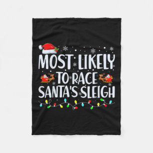 Manta Polar Lo más probable es que la familia Sleigh de Santa 
