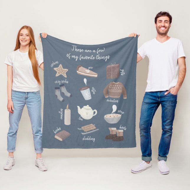 Manta Polar Lo mejor del invierno son pocas de mis cosas favor (In situ)