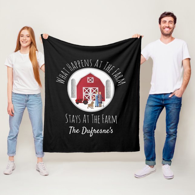 Manta Polar Lo Que Sucede En La Granja Personalizada (In situ)