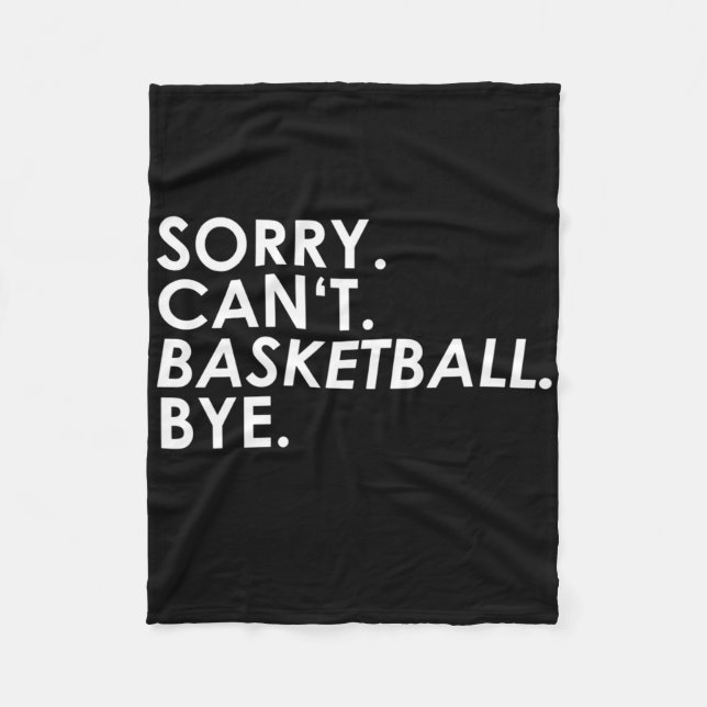 Manta Polar ¡Lo sentimos. No puedo. Pelota de baloncesto. Adió (Anverso)