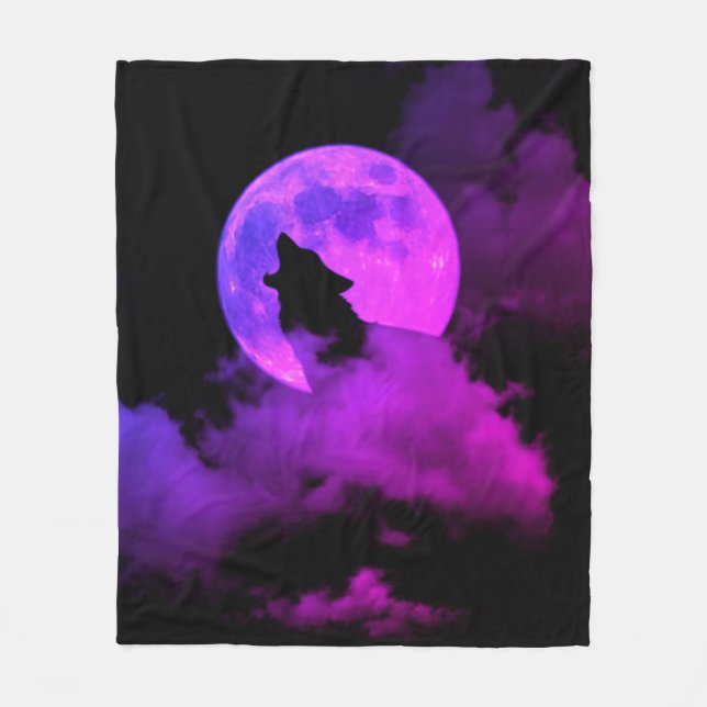 Manta Polar lobo aullante (Anverso)