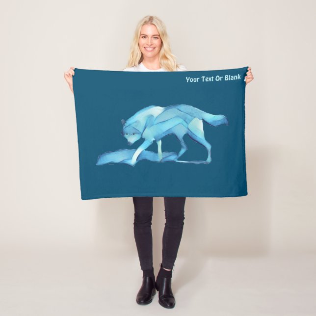 Manta Polar Lobo azul (In situ)