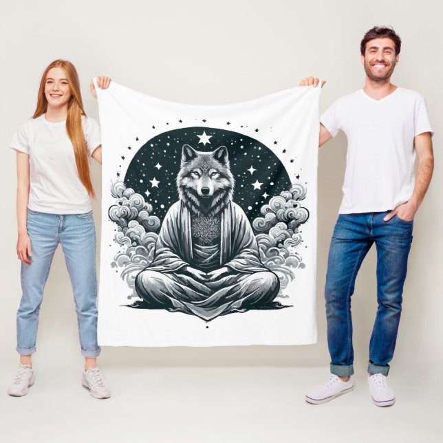 Manta Polar Lobo Consciente (In situ)
