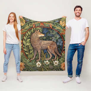 Manta Polar Lobo en la novela del arte forestal