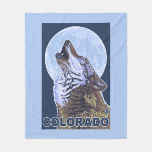 Manta Polar Lobo gris HowlingColorado