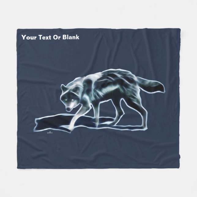Manta Polar Lobo oscuro (Frente (Horizontal))