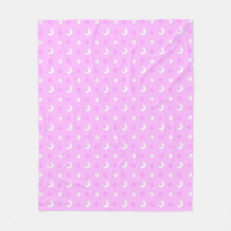 Manta Polar Lobo rosa