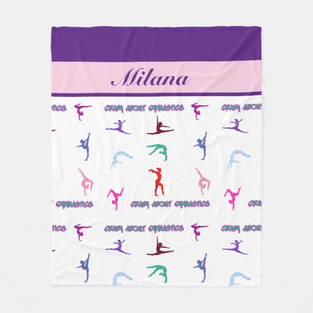 Manta Polar Loco por la gimnasia (Anverso)
