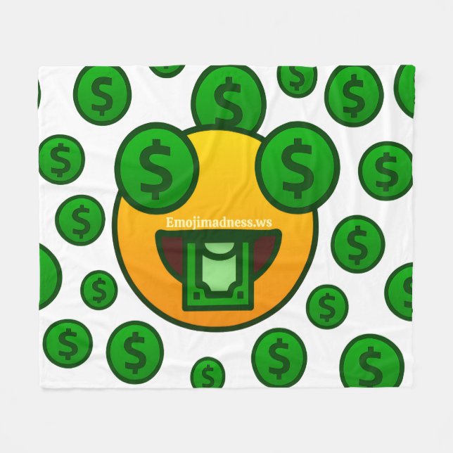 Manta Polar Locura de Emojis (Frente (Horizontal))
