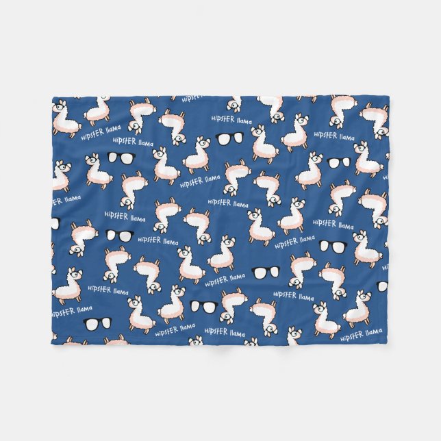 Manta Polar Locura de la llama del inconformista (Frente (Horizontal))