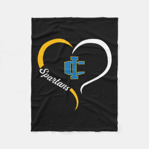Manta Polar Logo de Imlay City Spartans Lema de medio corazón 