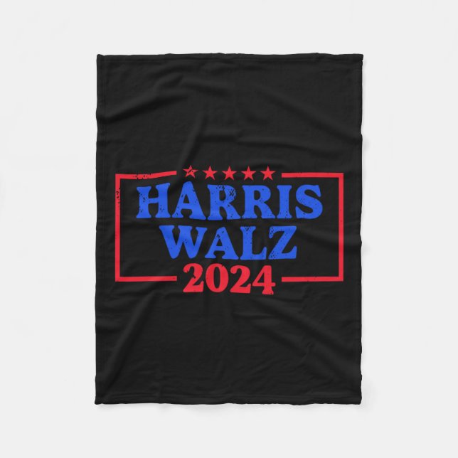 Manta Polar Logo de la campaña Harris Walz 2024 Eslogan demócr (Anverso)