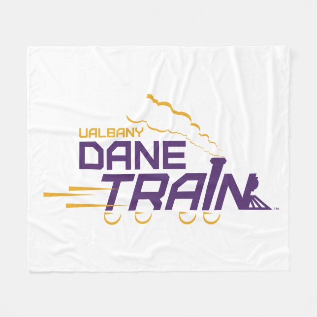 Manta Polar Logo del Tren de Dane de la UAlbany (Frente (Horizontal))