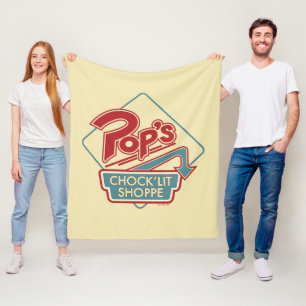 Manta Polar Logo rojo de la tienda "chock'Lit" del Pop