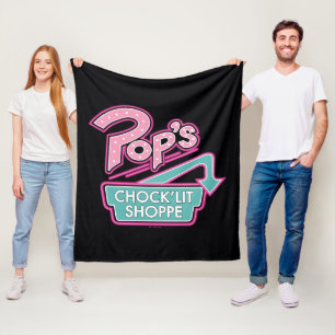 Manta Polar Logo rosa de la tienda "chock'Lit" del Pop