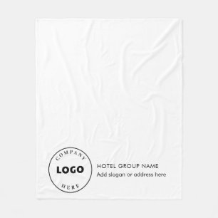 Manta Polar Logotipo comercial Elegante Personalizado de Hotel