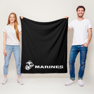 Manta Polar Logotipo USMC - Blanco