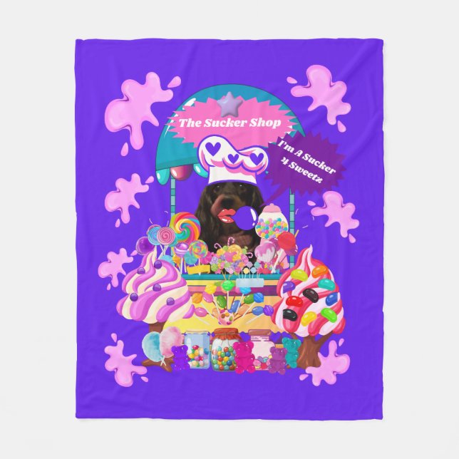 Manta Polar Lollipop & Cady Shop Fleece Throw (Anverso)