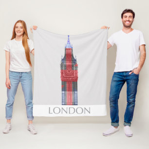 Manta Polar Londres Big Ben Union Jack