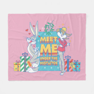 Manta Polar LOONEY TUNES™   Reúnete conmigo bajo el mistletoe