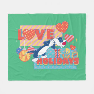 Manta Polar LOONEY TUNES™   SYLVESTER™ y TWEETET™Festividades 