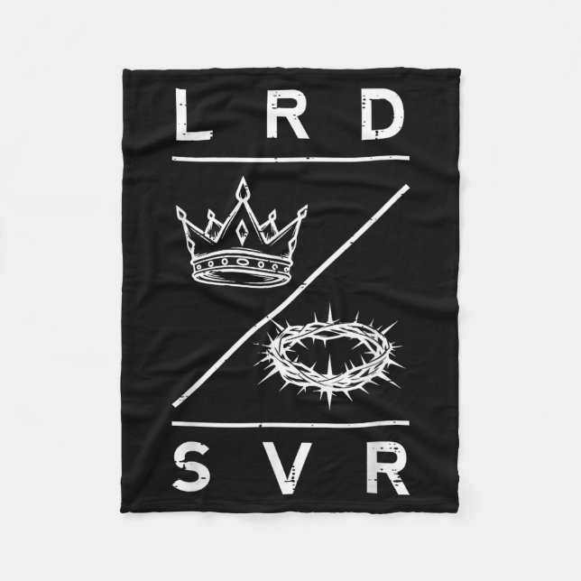 Manta Polar Lord Saviour Crown Christian God Jesus Bible Men W (Anverso)