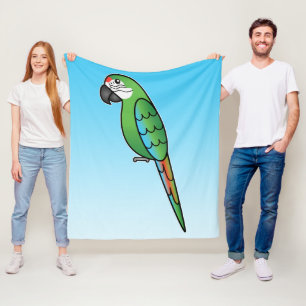 Manta Polar Loro guacamayo loro ave de dibujos animados milita