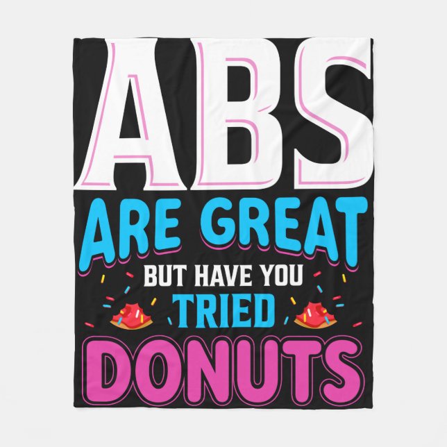 Manta Polar Los Abs Son Grandes Pero ¿Has Intentado Donuts? (Anverso)