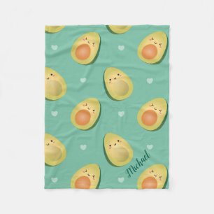 Manta Polar Los aguacates lindos de Kawaii nos dejaron modelo