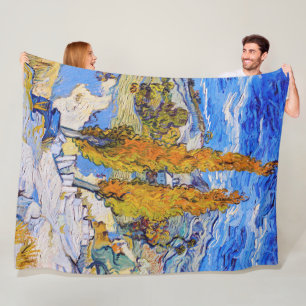 Manta Polar Los álamos de Saint-Rémy, Van Gogh