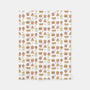 Manta Polar Los alimentos de preparación rápida de Kawaii