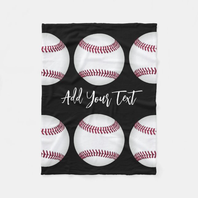 Manta Polar los amantes de los deportes de béisbol añaden su p (Anverso)