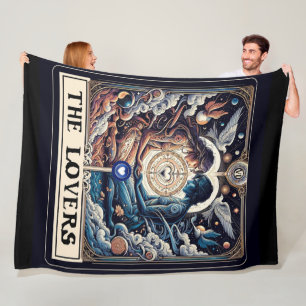 Manta Polar LOS AMANTES Tarot Celestial Hombre y Mujer Almas G